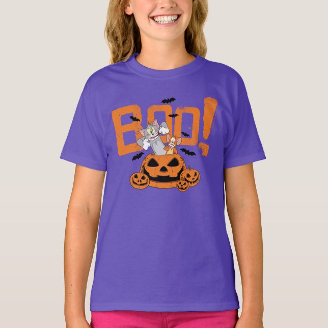 T-shirt Tom & Jerry | Happy Halloween Boo (Devant)