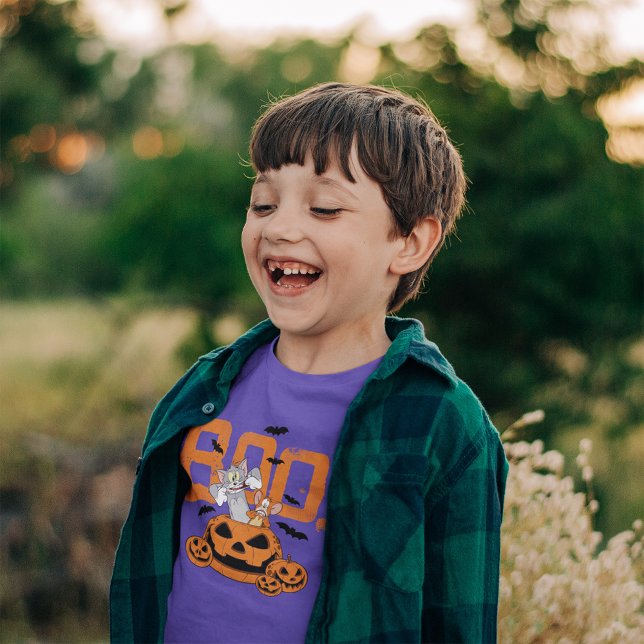 T-shirt Tom & Jerry | Happy Halloween Boo (Kid wearing shirt)