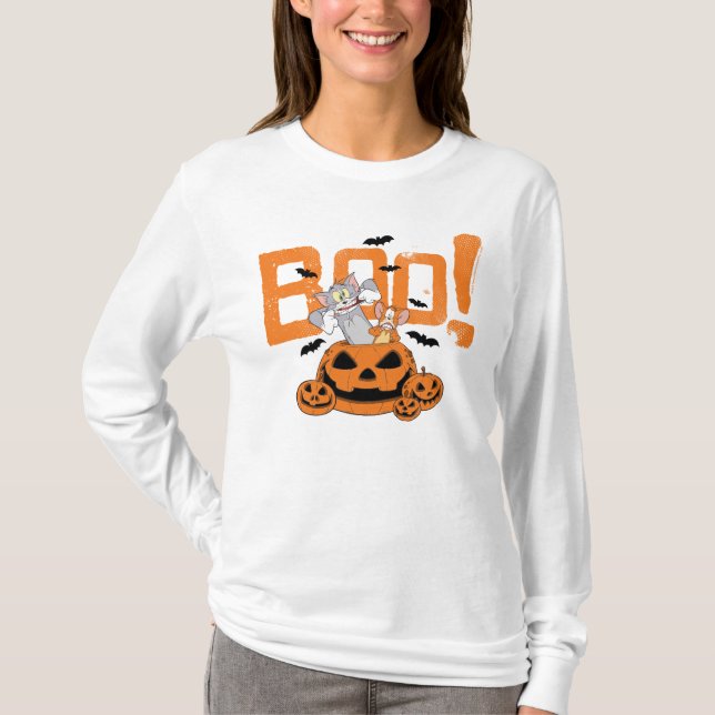 T-shirt Tom & Jerry | Happy Halloween Boo (Devant)