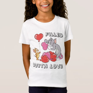 T-Shirt Tom & Jerry Inflate Valentine Heart Ballons