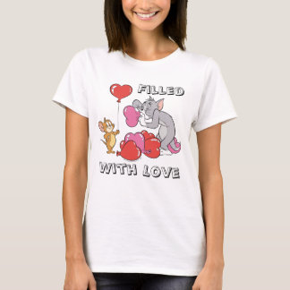 T-shirt Tom & Jerry Inflate Valentine Heart Ballons