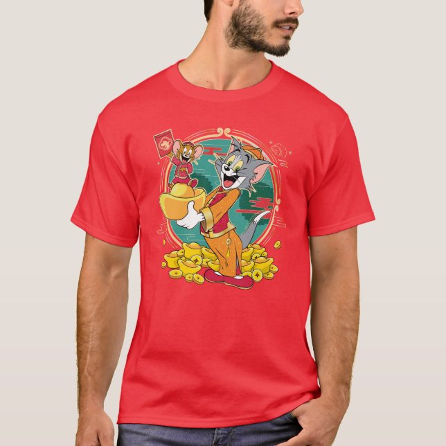 T-shirt Tom & Jerry New Years Red Envelope (Devant)