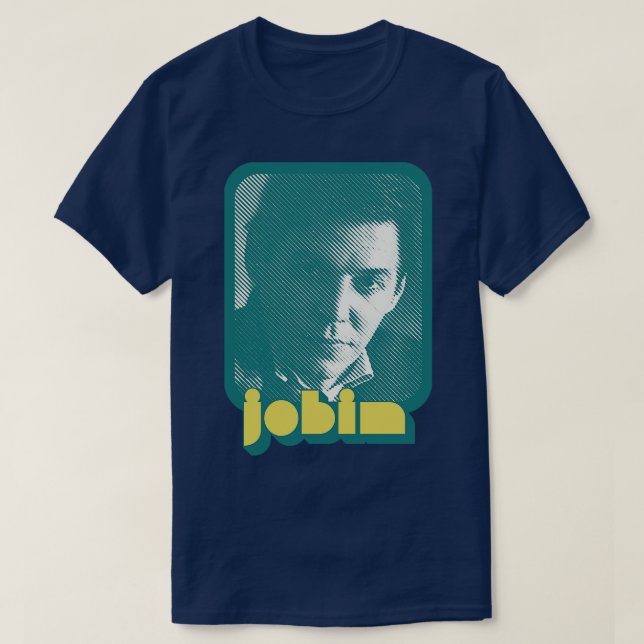T-shirt Tom Jobim Style rétro Design d'art (Design devant)