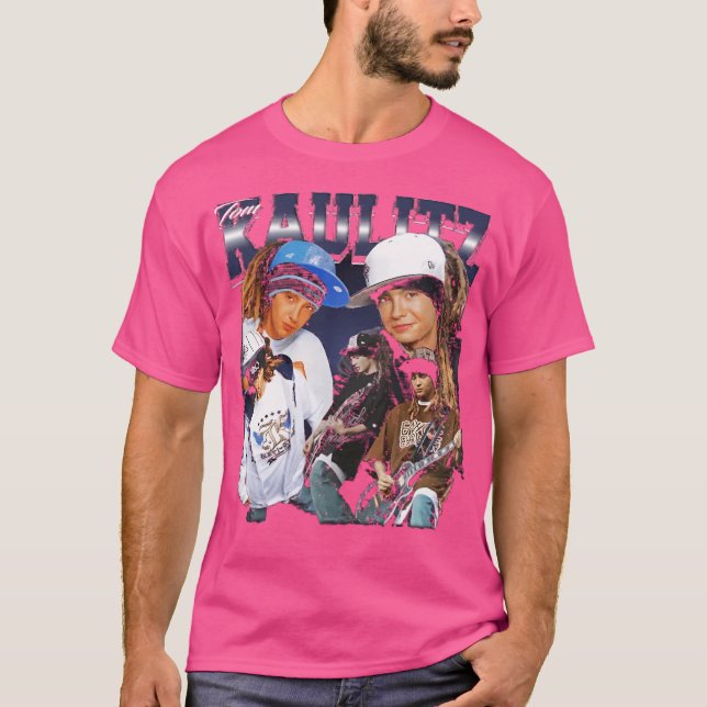 T-shirt Tom Kaulitz Retro Collage (Devant)