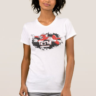 T-shirt Tom Logo noir et rouge