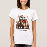 T-shirt Tom & Luna’s Adventures™ Cozy Autumn Travel T-Shir<br><div class="desc">Celebrate the cozy spirit of Tom & Luna’s Adventures™ with this adorable T-shirt! Featuring Tom, the little grey tabby kitten, and Luna, the fluffy white kitten, dressed for autumn travels with their suitcase and globe. 🌍 Perfect for cat lovers, travel dreamers, and fans of warm, heart-melting stories. • Soft premium...</div>