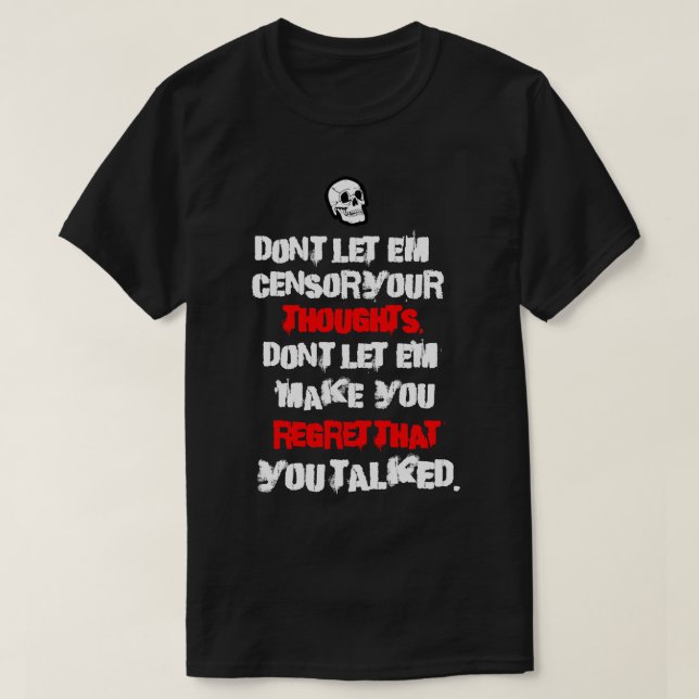 T-shirt Tom Macdonald - Paroles politiquement incorrectes  (Design devant)