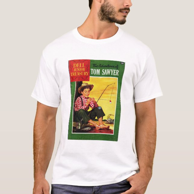 T-shirt Tom Sawyer - Bande dessinée rétro - Imaginaire - B (Devant)