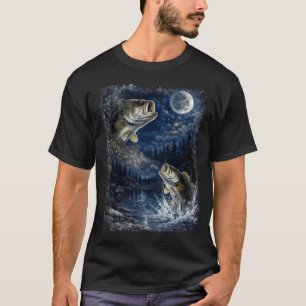 T-shirt Tom Sawyer Coucher de soleil Pêche Art Vintage