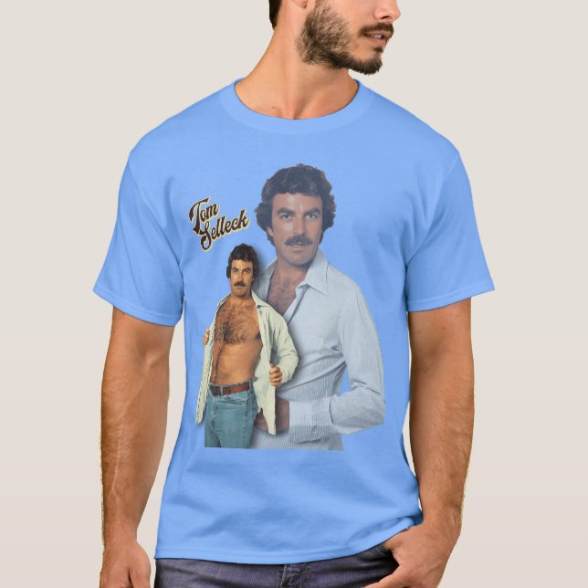 T-shirt Tom Selleck est le papa (Devant)