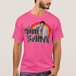 T-shirt Tom Selleck Rainbow Design Vintage original
