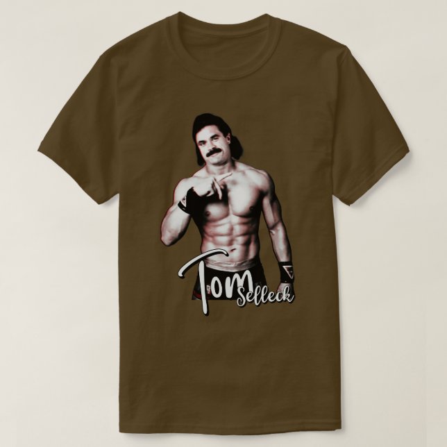 T-shirt Tom Selleck Sexy Design (Design devant)