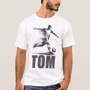 T-shirt Tom Soccer Garçons Personnalisé Prénom Tom
