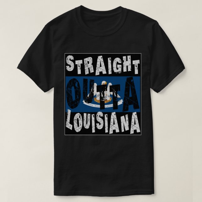 T-shirt TOM Straight Outta Louisiana Meme Tee (Design devant)