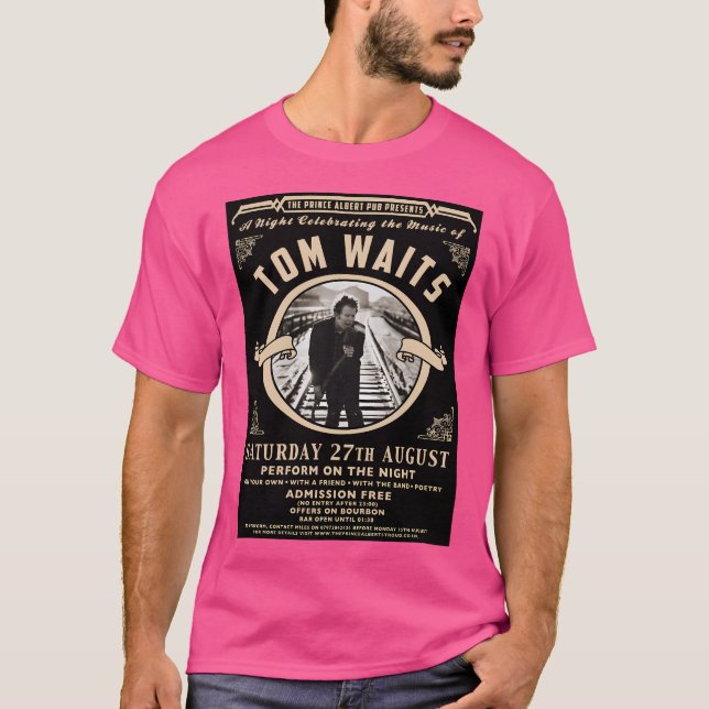 T-shirt Tom Waits Event Concert Poster (Devant)