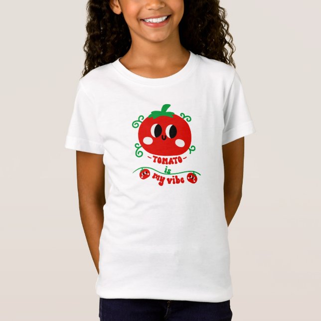 T-Shirt Tomate dessiné à la main est mon vibe (Devant)