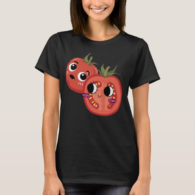 T-shirt Tomate en admiration  (Devant)