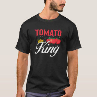 T-shirt Tomate King Funny Vegan Tomates Amour
