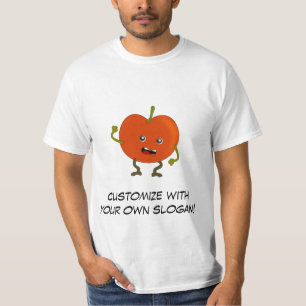T-shirt Tomate : Mauvais Gang de fruits avec du texte pers