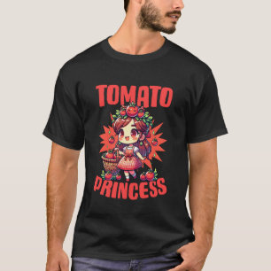T-shirt Tomate Princess Fruit Garden Végétalien Amoureux d