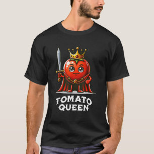 T-shirt Tomate Queen Funny Tomates Veggie Vegan Salade Man