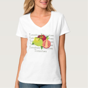 T-shirt Tomates Botanique Légumes Floral Fruit Garden