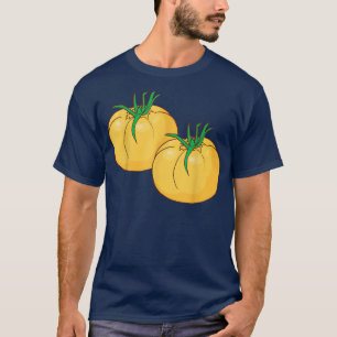 T-shirt Tomates jaunes Légumes Tomates Aliments Végans