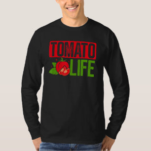 T-shirt Tomato Life Planter Tomates Rouges Agriculteurs