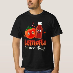 T-shirt Tomato Passata Famille Rassembler Tomato Sauce Day