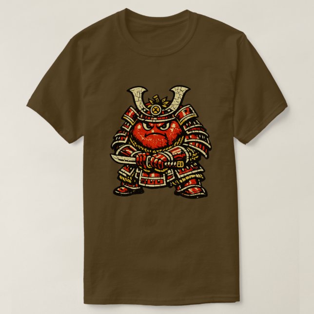 T-shirt Tomato Tank — Funny Vegetable Heavy Samurai  (Design devant)