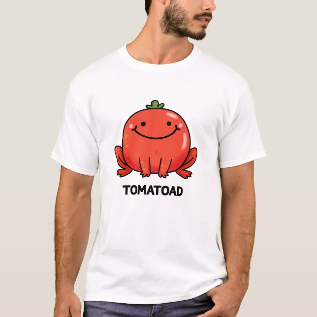 T-shirt Tomatoad Funny Tomato Toc Pun (Devant)