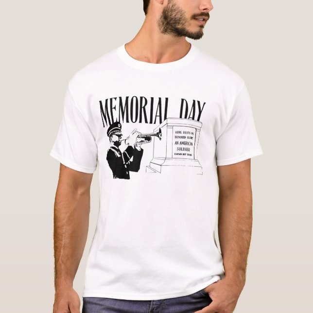 T-shirt Tombe de Jour du Souvenir de l'inconnu (Devant)