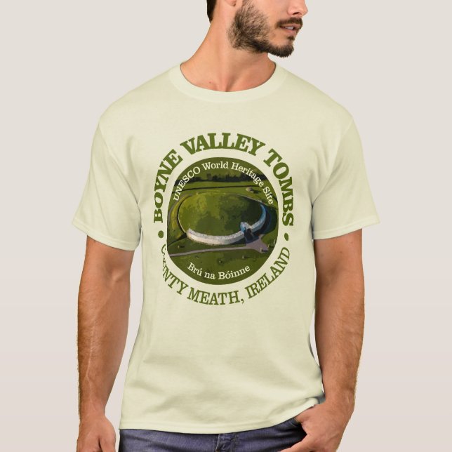 T-shirt Tombeaux de la vallée de Boyne (e) (Devant)