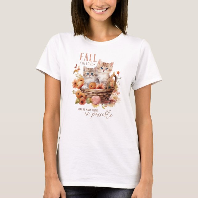 T-shirt Tomber Amoureux Avec Autant De Choses (Devant)