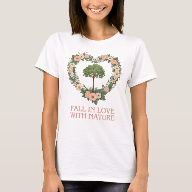 T-shirt Tomber amoureux de la nature (Devant)