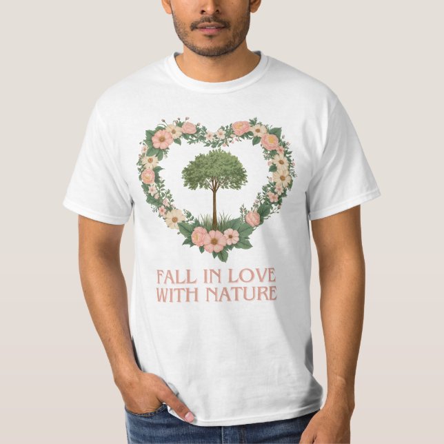 T-shirt Tomber amoureux de la nature (Devant)