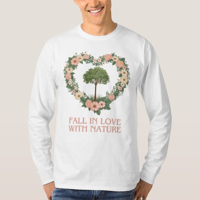 T-shirt Tomber amoureux de la nature (Devant)