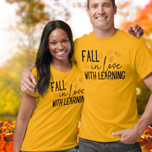 T-shirt Tomber amoureux de l'enseignant d'apprentissage