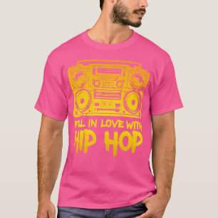 T-shirt Tomber amoureux de l'Hip hop Old School 90 Hip hop