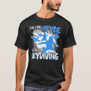 T-shirt Tomber avec le style s'appelle Skydiving