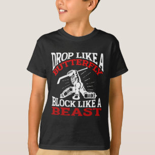 T-shirt Tomber comme un papillon Bloquer comme une bête Ho