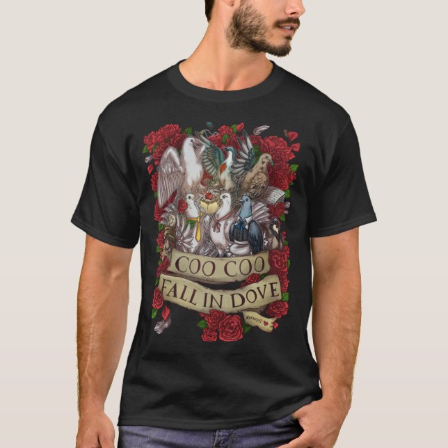 T-shirt Tomber dans Dove (Devant)