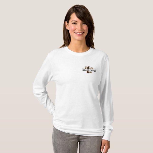 T-Shirt Tomber Dans L'Amour (Devant entier)