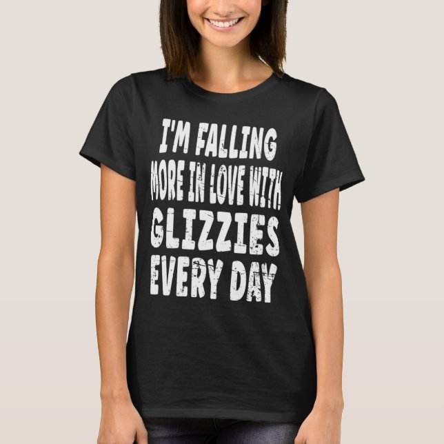 T-shirt Tomber dans l'amour avec Glizzies Hot Dog Valentin (Devant)