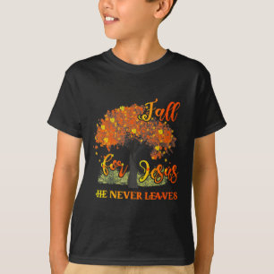 T-shirt Tomber Pour Jésus Il N'A Jamais Feuille