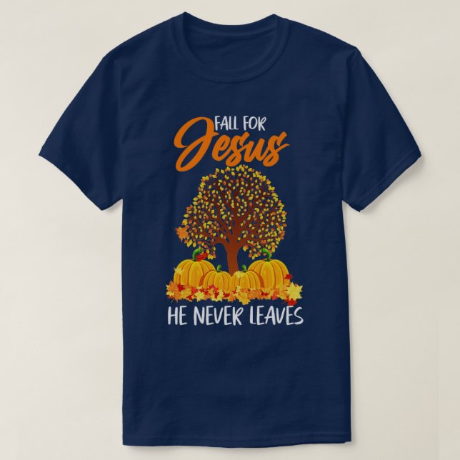 T-shirt Tomber Pour La Prière Chrétienne Jésus (Design devant)