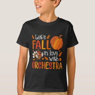 T-shirt Tomberons Amoureux De Thanksgiv, Professeur À L'Or