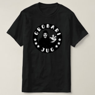 T-shirt Tombes du sud Noir et blanc Faucheur de la mort