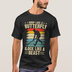 T-shirt Tombez comme un papillon Bloquez comme une bête de