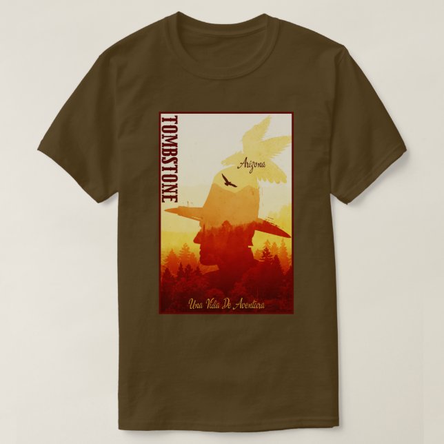 T-shirt tombstone Arizona ville sauvage ouest (Design devant)